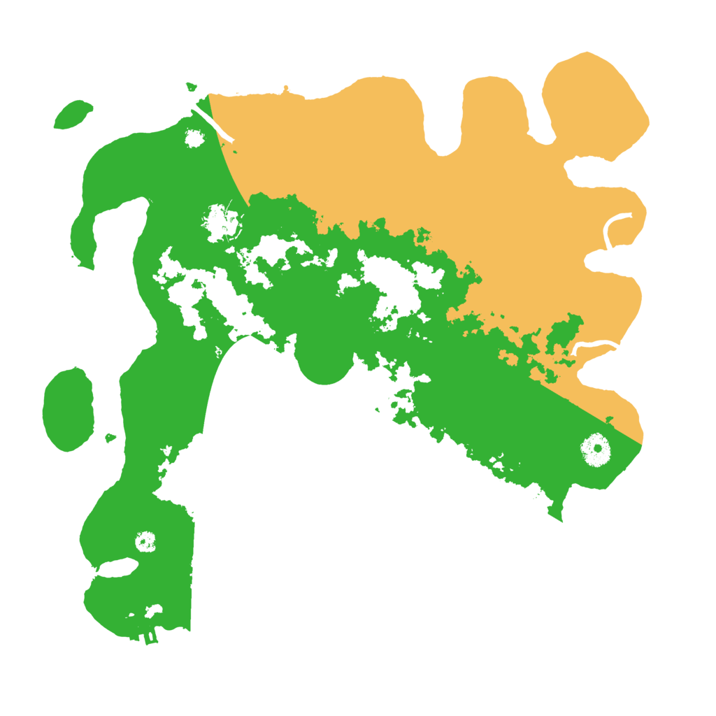 Biome Rust Map: Procedural Map, Size: 3500, Seed: 32344
