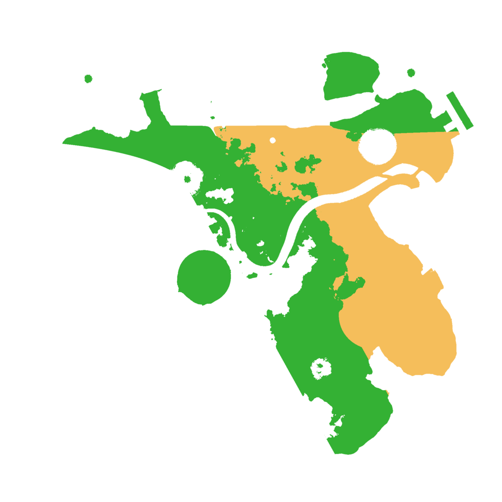 Biome Rust Map: Procedural Map, Size: 2500, Seed: 1466618691