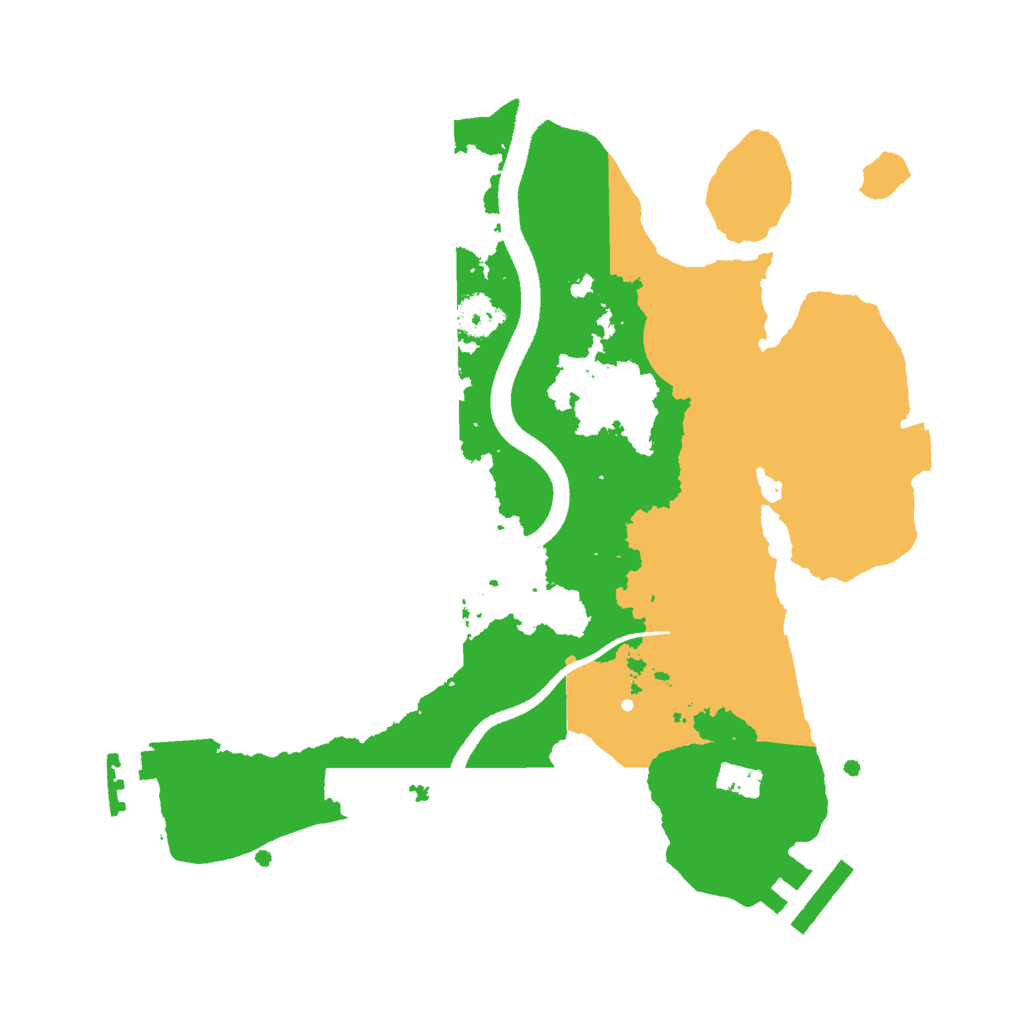Biome Rust Map: Procedural Map, Size: 2500, Seed: 4044