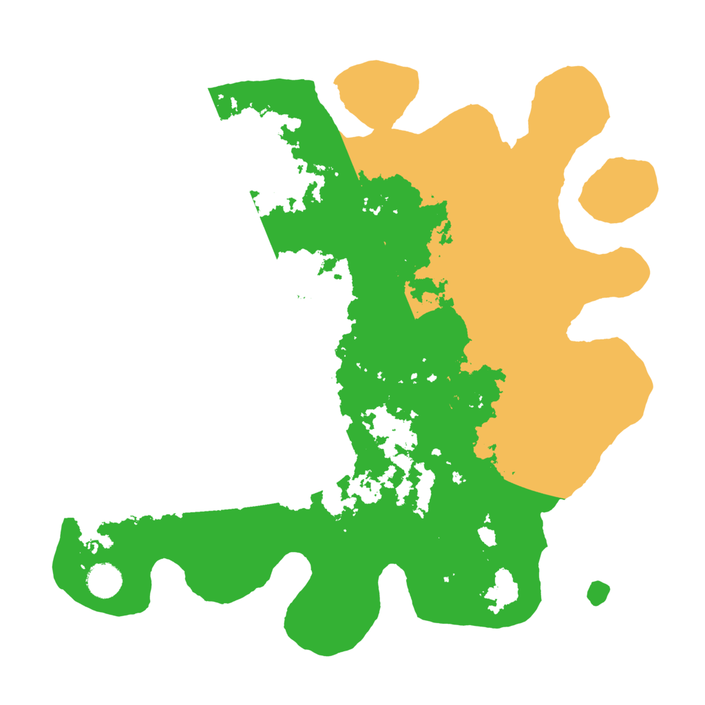 Biome Rust Map: Barren, Size: 3600, Seed: 210543