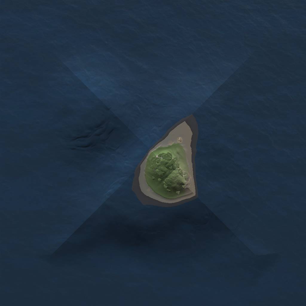 Rust Map: Procedural Map, Size: 1000, Seed: 916744, 3 Monuments