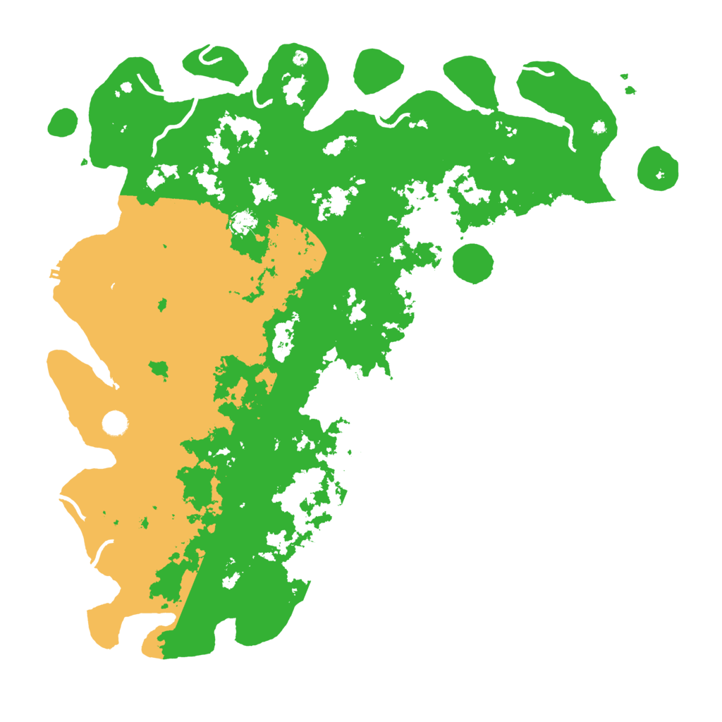 Biome Rust Map: Procedural Map, Size: 5000, Seed: 208758615