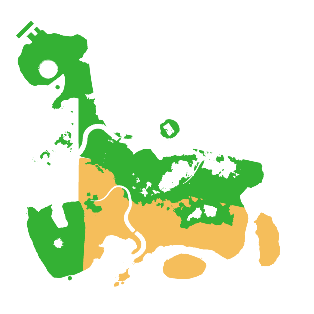 Biome Rust Map: Procedural Map, Size: 3000, Seed: 6704518