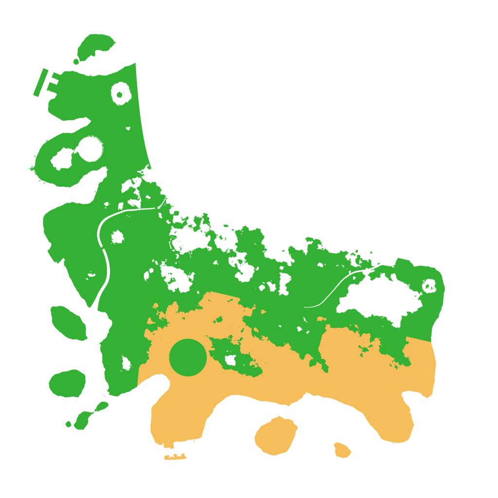 Biome Rust Map: Procedural Map, Size: 3500, Seed: 221124