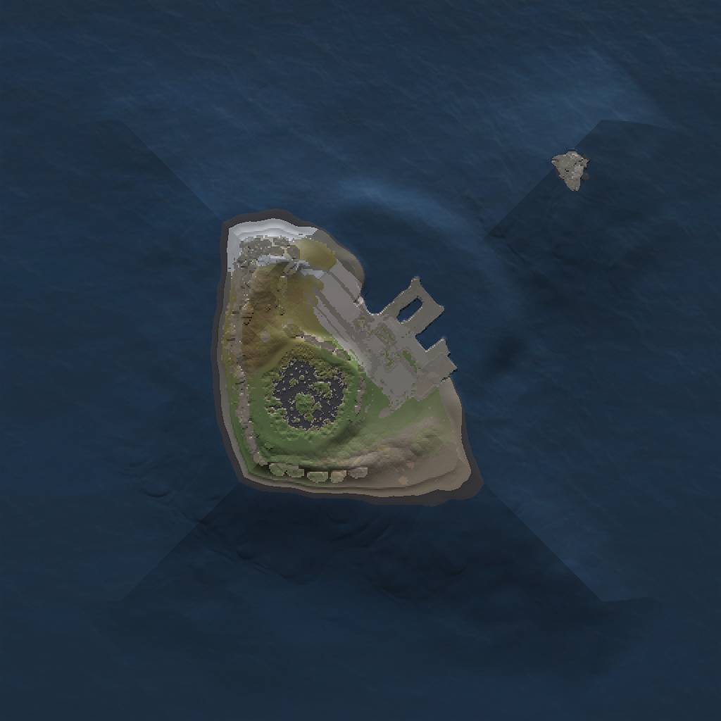 Rust Map: Procedural Map, Size: 1000, Seed: 145827312, 4 Monuments