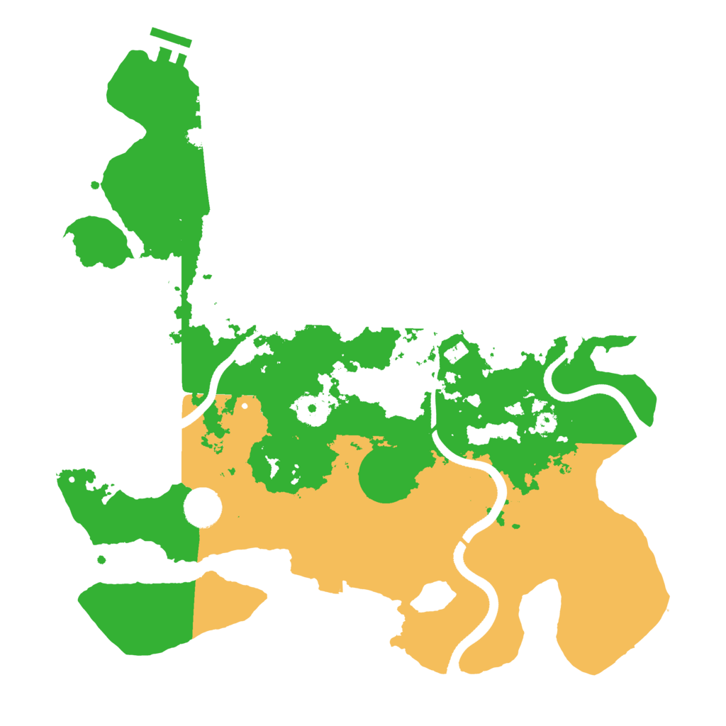 Biome Rust Map: Procedural Map, Size: 3500, Seed: 16886