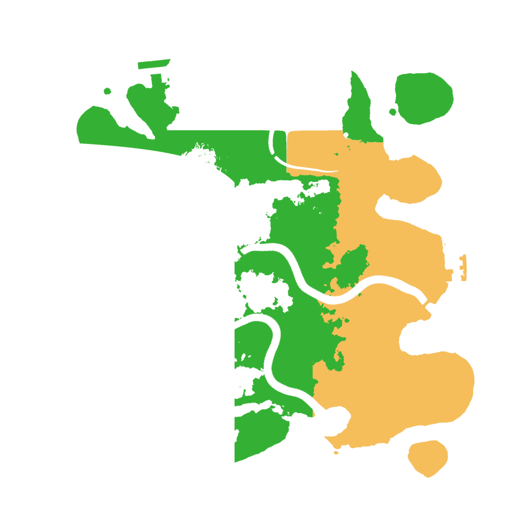 Biome Rust Map: Procedural Map, Size: 3000, Seed: 970193295