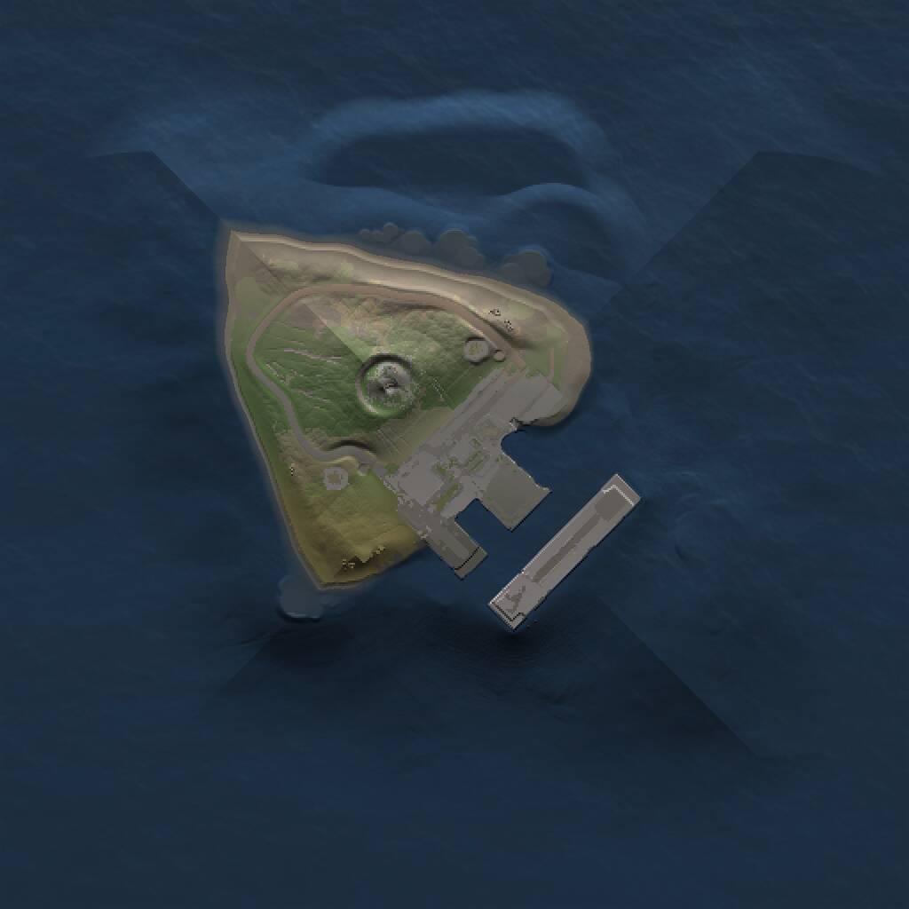 Rust Map: Procedural Map, Size: 1000, Seed: 152774, 2 Monuments