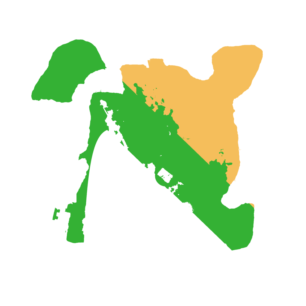 Biome Rust Map: Procedural Map, Size: 2300, Seed: 521