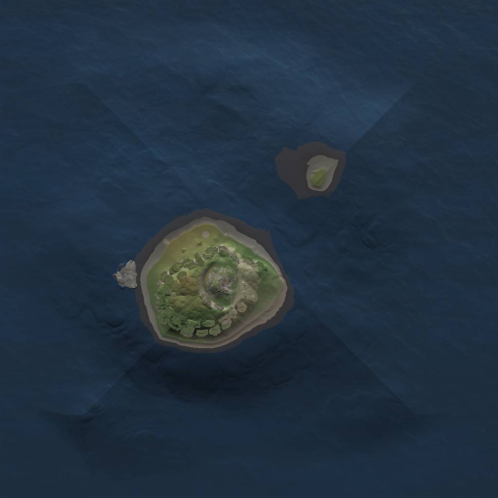 Rust Map: Procedural Map, Size: 1000, Seed: 239654, 3 Monuments