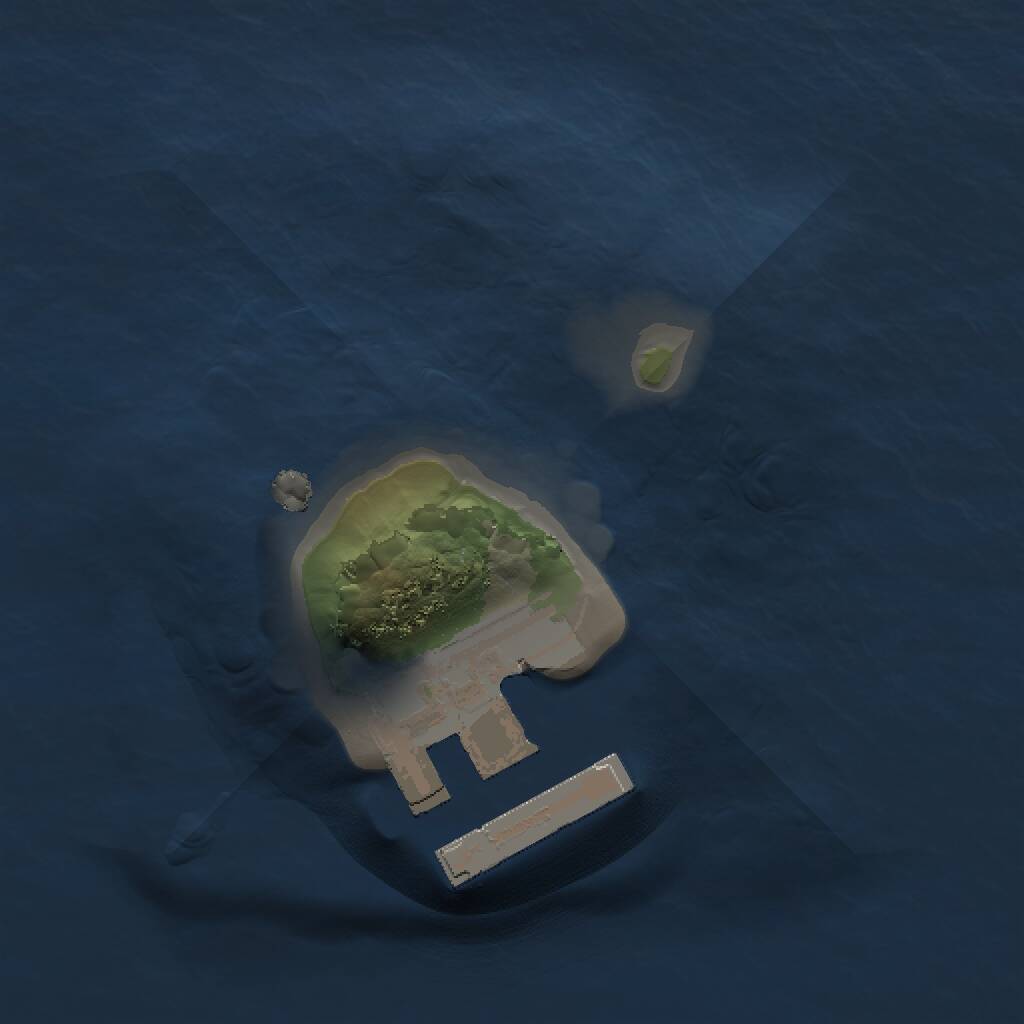 Rust Map: Procedural Map, Size: 1000, Seed: 239654, 2 Monuments