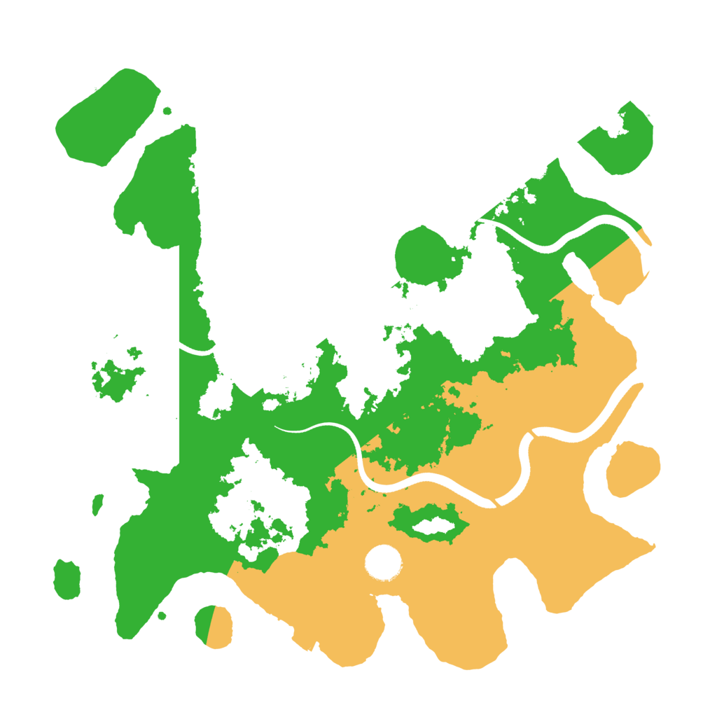 Biome Rust Map: Procedural Map, Size: 3500, Seed: 8857452