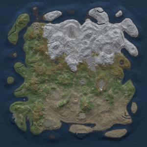 Thumbnail Rust Map: Procedural Map, Size: 4400, Seed: 999195586, 19 Monuments