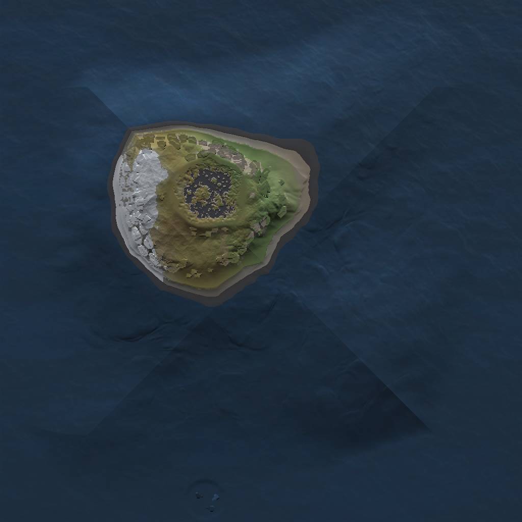 Rust Map: Procedural Map, Size: 1000, Seed: 201688, 3 Monuments