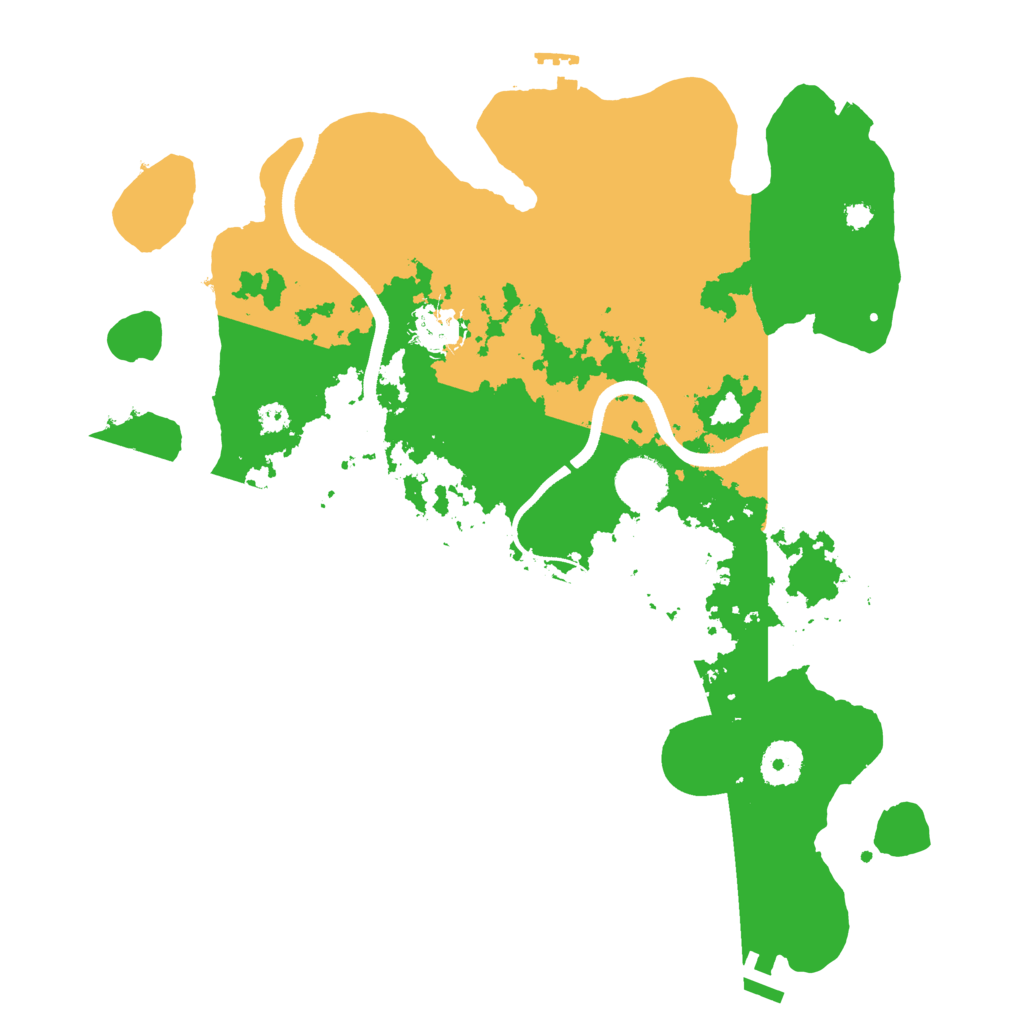 Biome Rust Map: Procedural Map, Size: 3500, Seed: 715655416