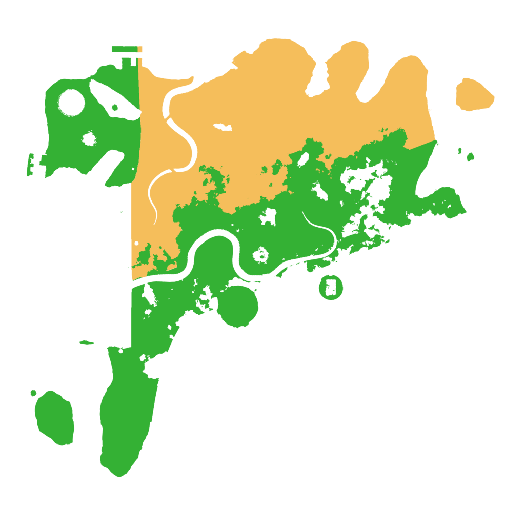 Biome Rust Map: Procedural Map, Size: 3500, Seed: 33337999