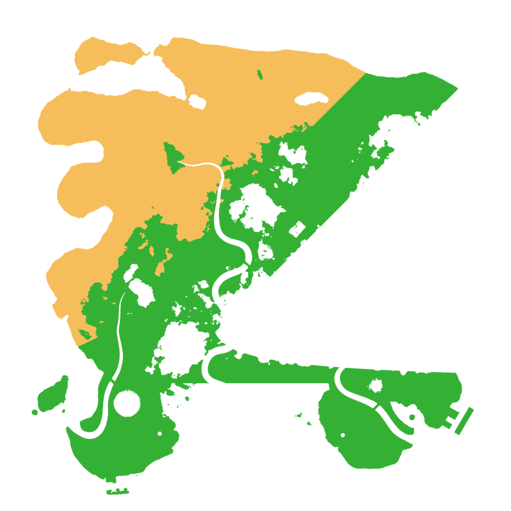 Biome Rust Map: Procedural Map, Size: 3500, Seed: 2058063956