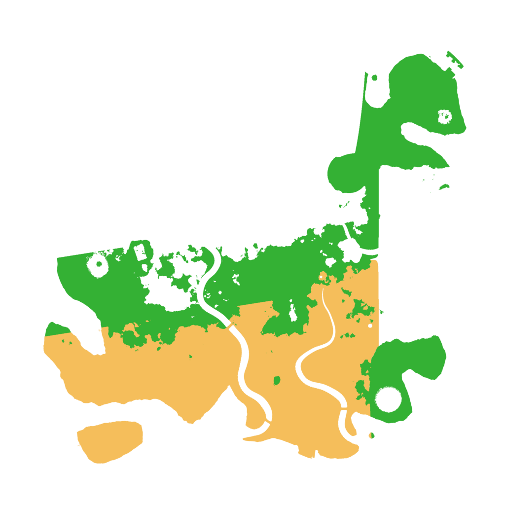 Biome Rust Map: Procedural Map, Size: 3500, Seed: 1151362462