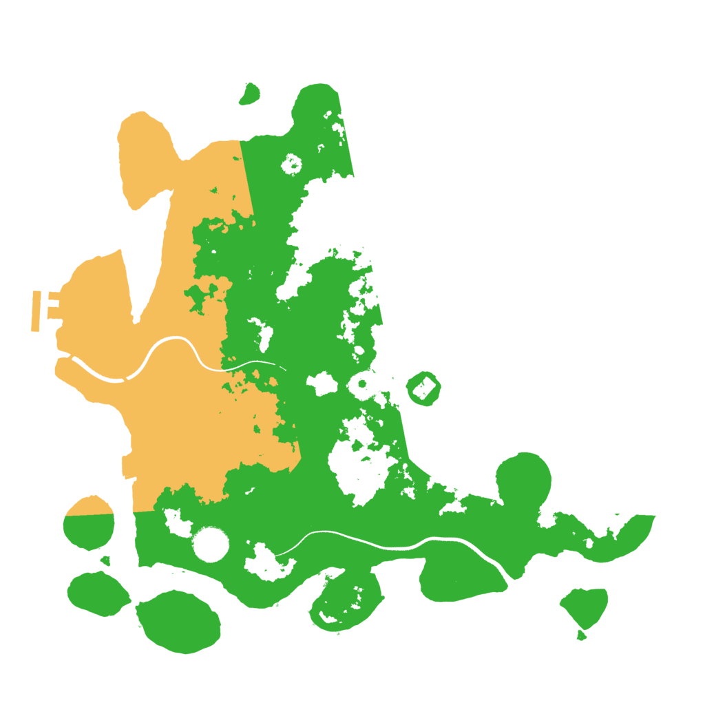 Biome Rust Map: Procedural Map, Size: 3500, Seed: 1754319927