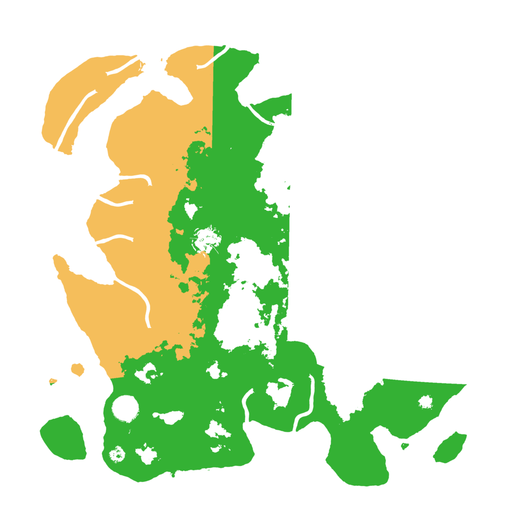 Biome Rust Map: Procedural Map, Size: 3500, Seed: 50319913