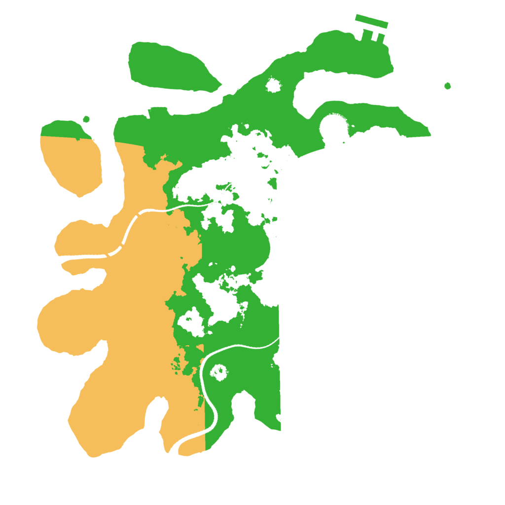 Biome Rust Map: Procedural Map, Size: 3100, Seed: 1013102287