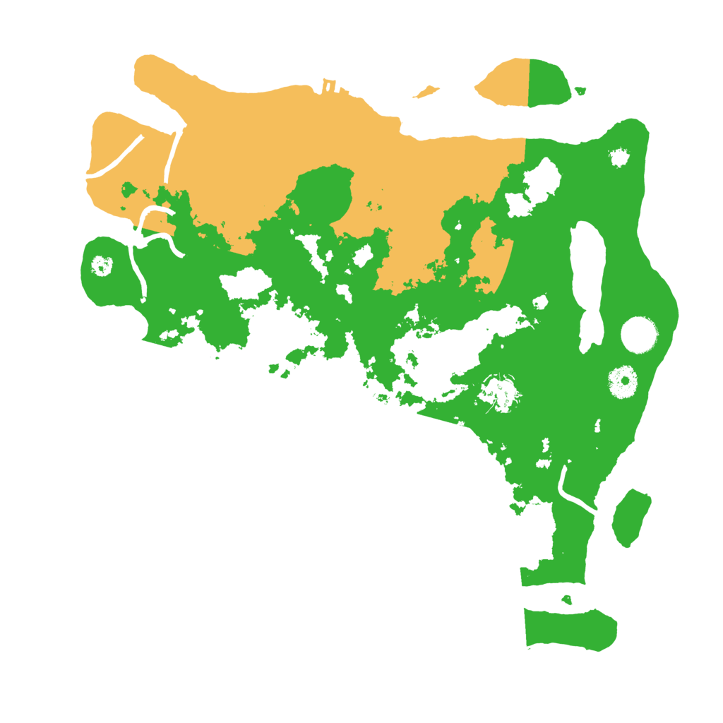 Biome Rust Map: Procedural Map, Size: 3500, Seed: 45654