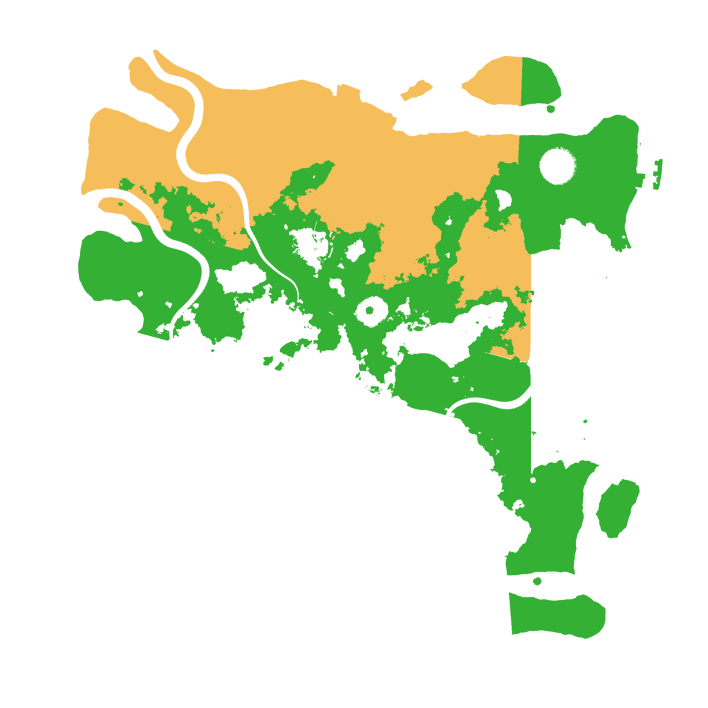 Biome Rust Map: Procedural Map, Size: 3500, Seed: 45654
