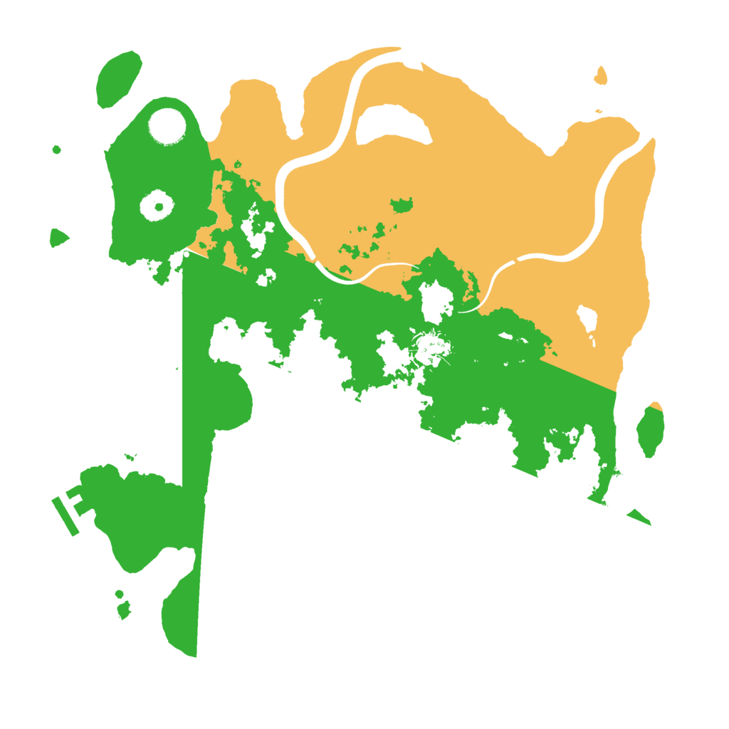 Biome Rust Map: Procedural Map, Size: 3500, Seed: 649598703