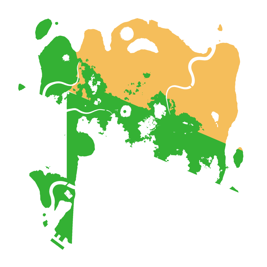 Biome Rust Map: Procedural Map, Size: 3500, Seed: 649598703