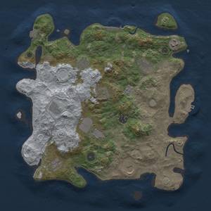 Thumbnail Rust Map: Procedural Map, Size: 3750, Seed: 672282627, 18 Monuments