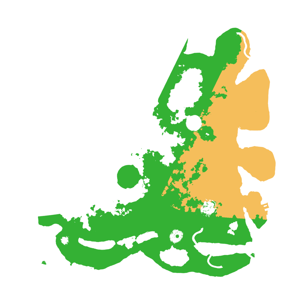Biome Rust Map: Procedural Map, Size: 3500, Seed: 814376