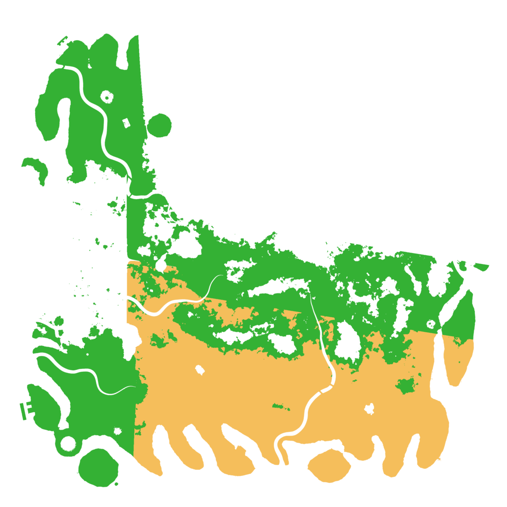 Biome Rust Map: Procedural Map, Size: 6000, Seed: 23873
