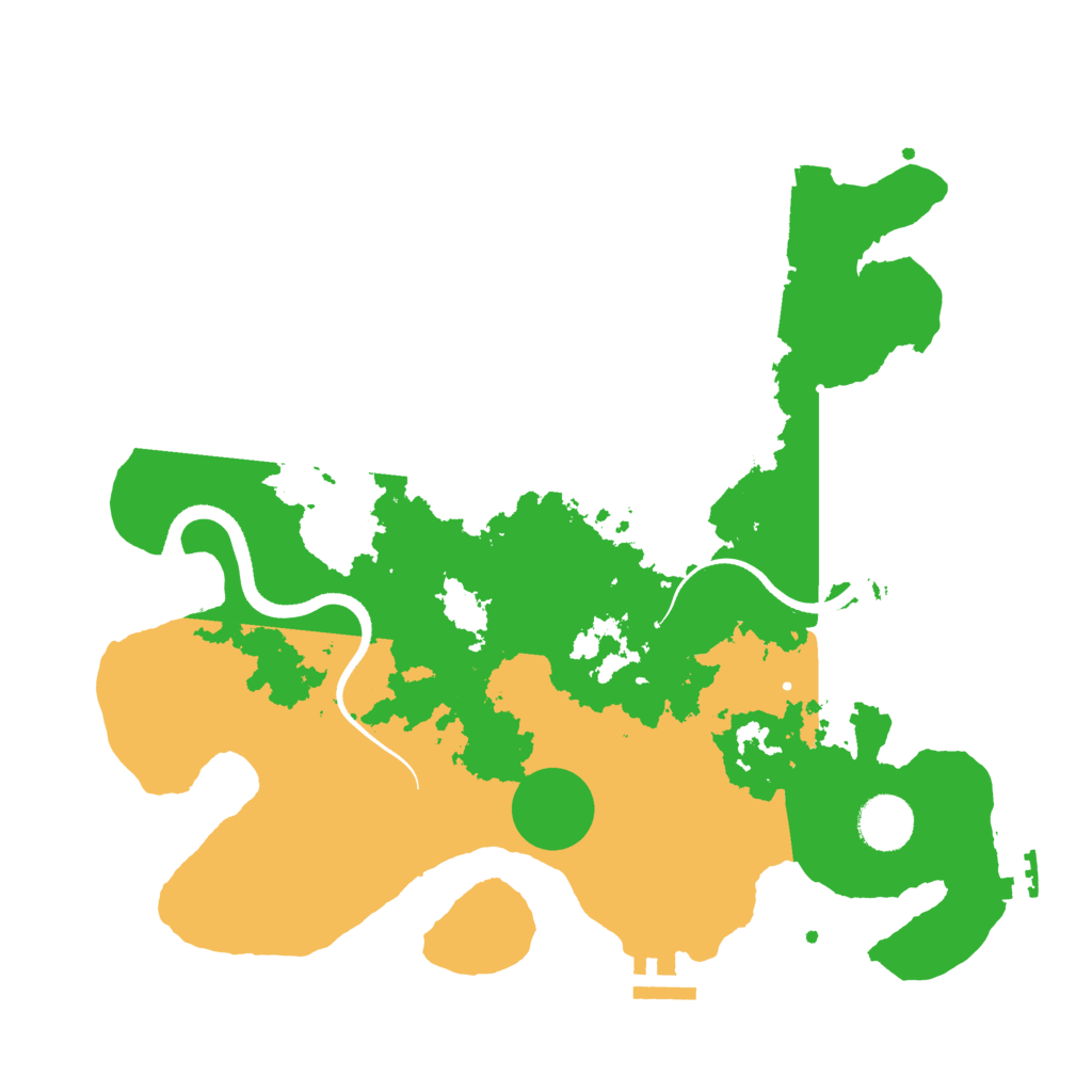 Biome Rust Map: Procedural Map, Size: 3500, Seed: 4564583