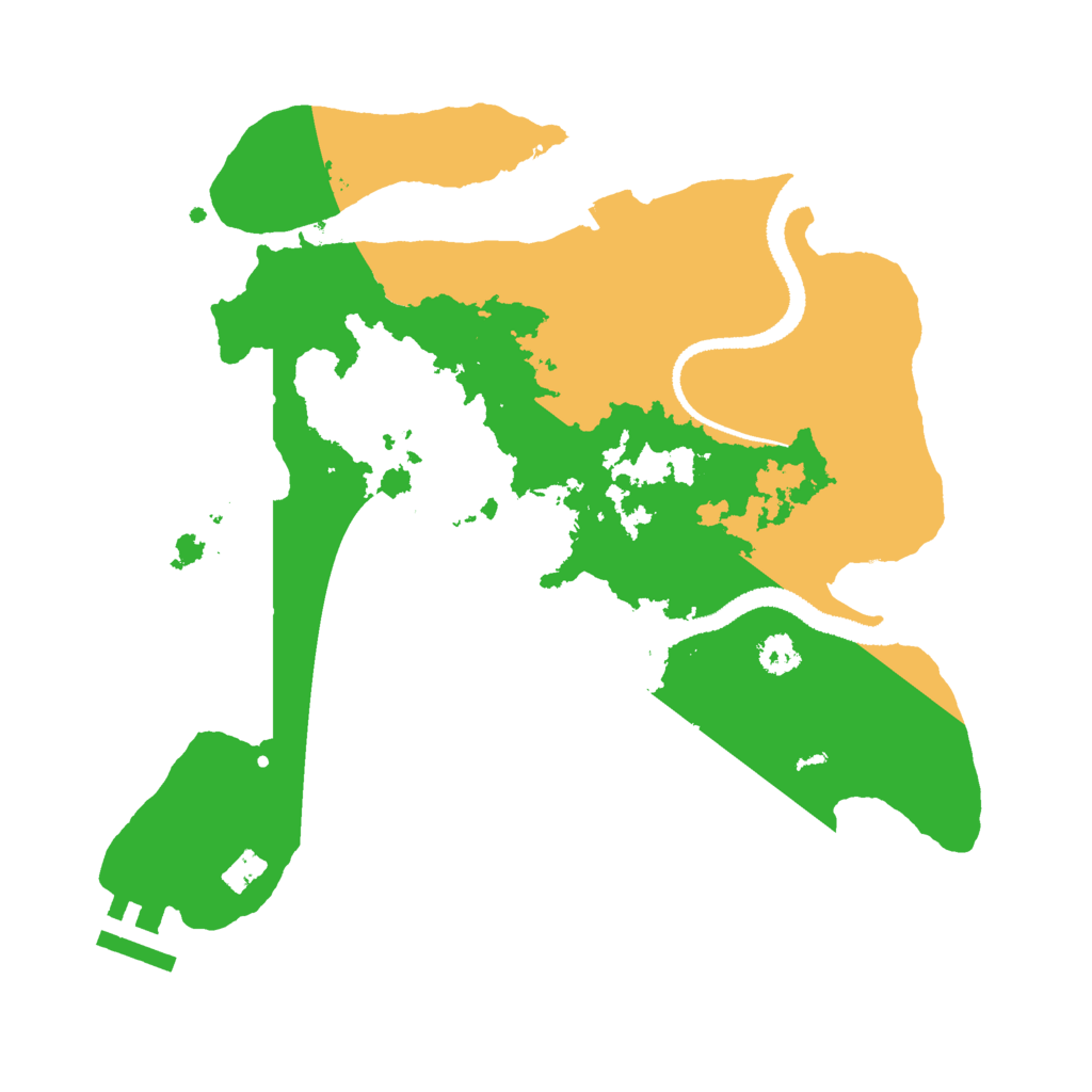 Biome Rust Map: Procedural Map, Size: 2750, Seed: 7345345