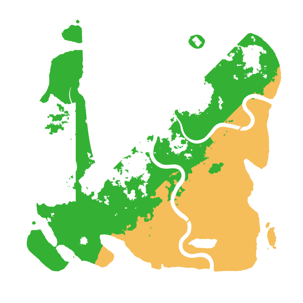 Biome Rust Map: Procedural Map, Size: 3500, Seed: 1848419222