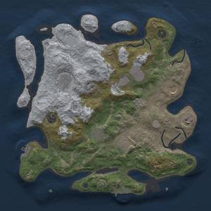 Thumbnail Rust Map: Procedural Map, Size: 3500, Seed: 883336188, 17 Monuments