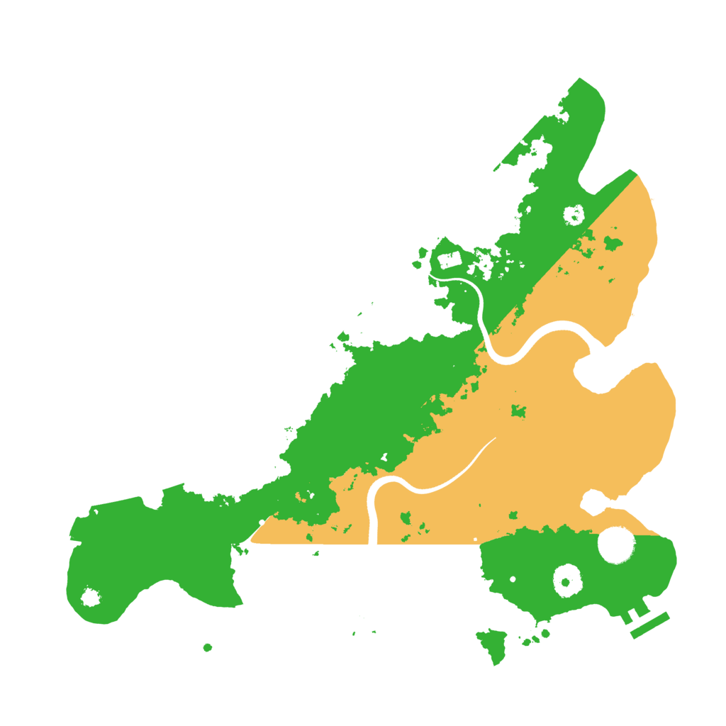 Biome Rust Map: Procedural Map, Size: 3500, Seed: 883336188