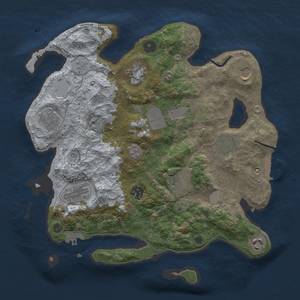 Thumbnail Rust Map: Procedural Map, Size: 3500, Seed: 193292392, 19 Monuments