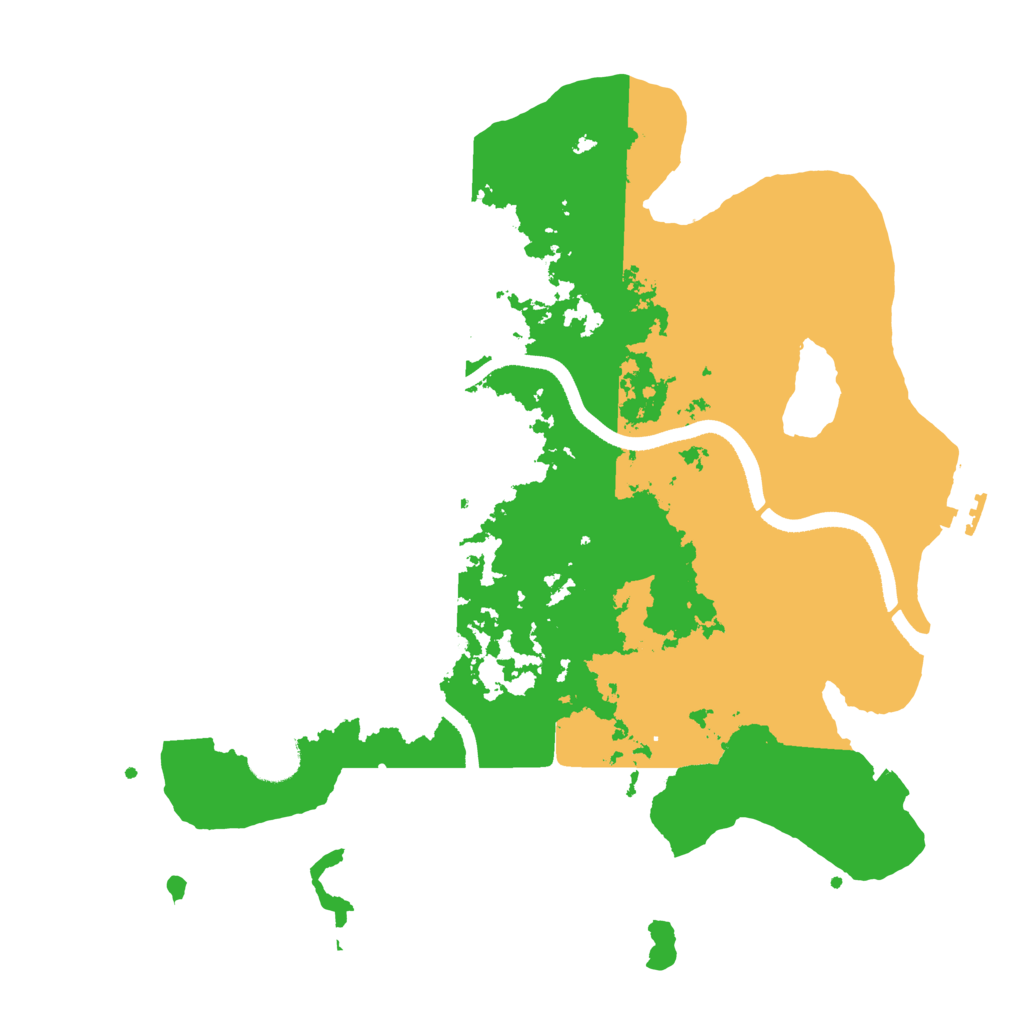 Biome Rust Map: Procedural Map, Size: 3500, Seed: 193292392