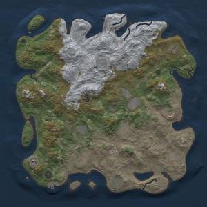 Thumbnail Rust Map: Procedural Map, Size: 4250, Seed: 123016730, 20 Monuments