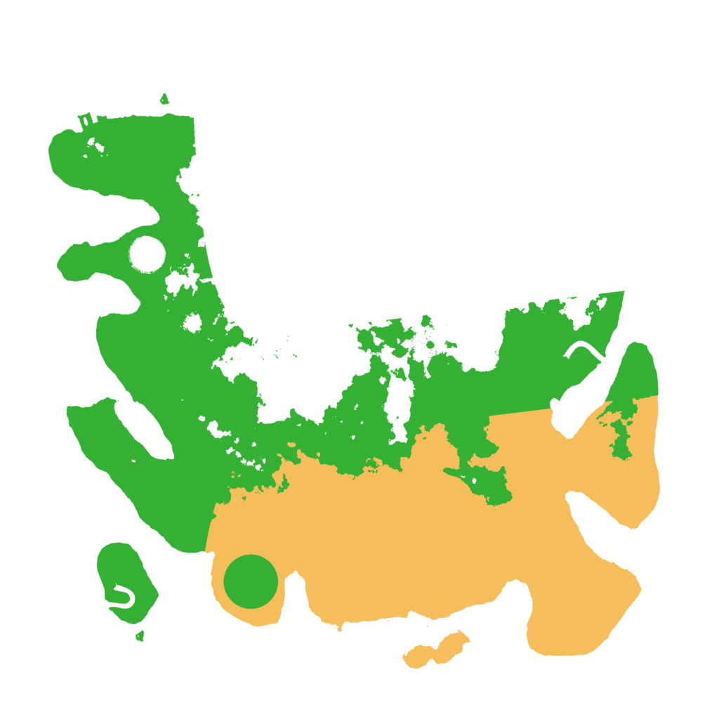 Biome Rust Map: Procedural Map, Size: 3500, Seed: 13472470