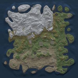 Thumbnail Rust Map: Procedural Map, Size: 4500, Seed: 83383909, 19 Monuments