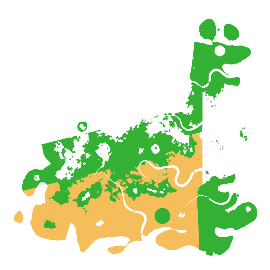Biome Rust Map: Procedural Map, Size: 4500, Seed: 83383909