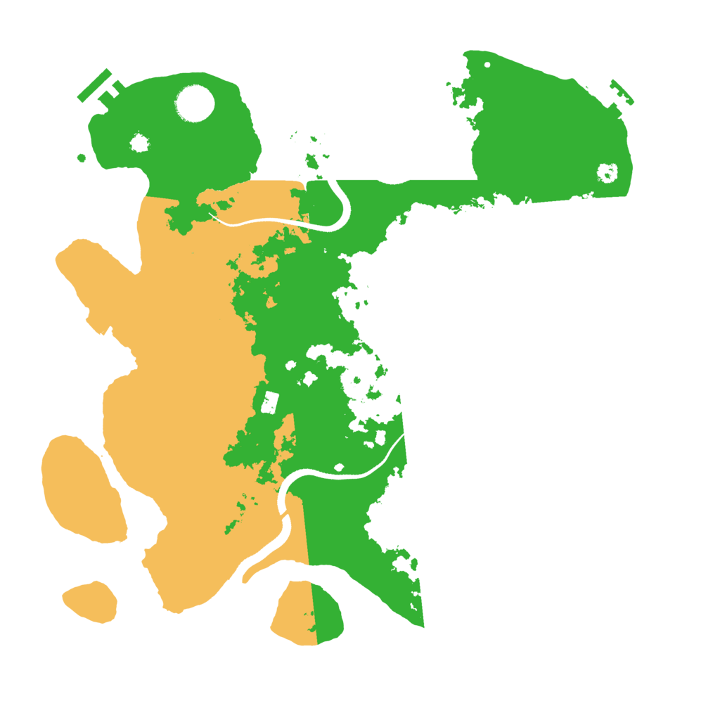 Biome Rust Map: Procedural Map, Size: 3500, Seed: 558310300