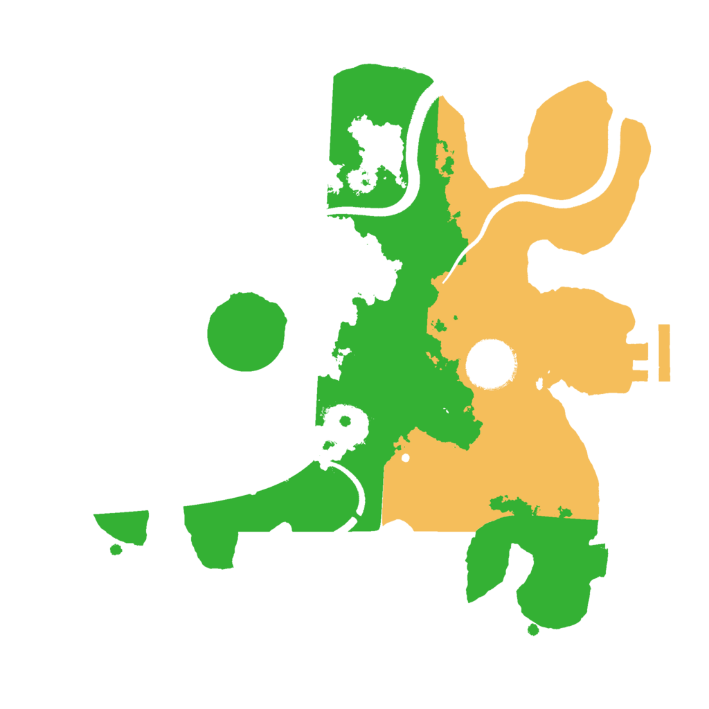 Biome Rust Map: Procedural Map, Size: 2500, Seed: 3253636