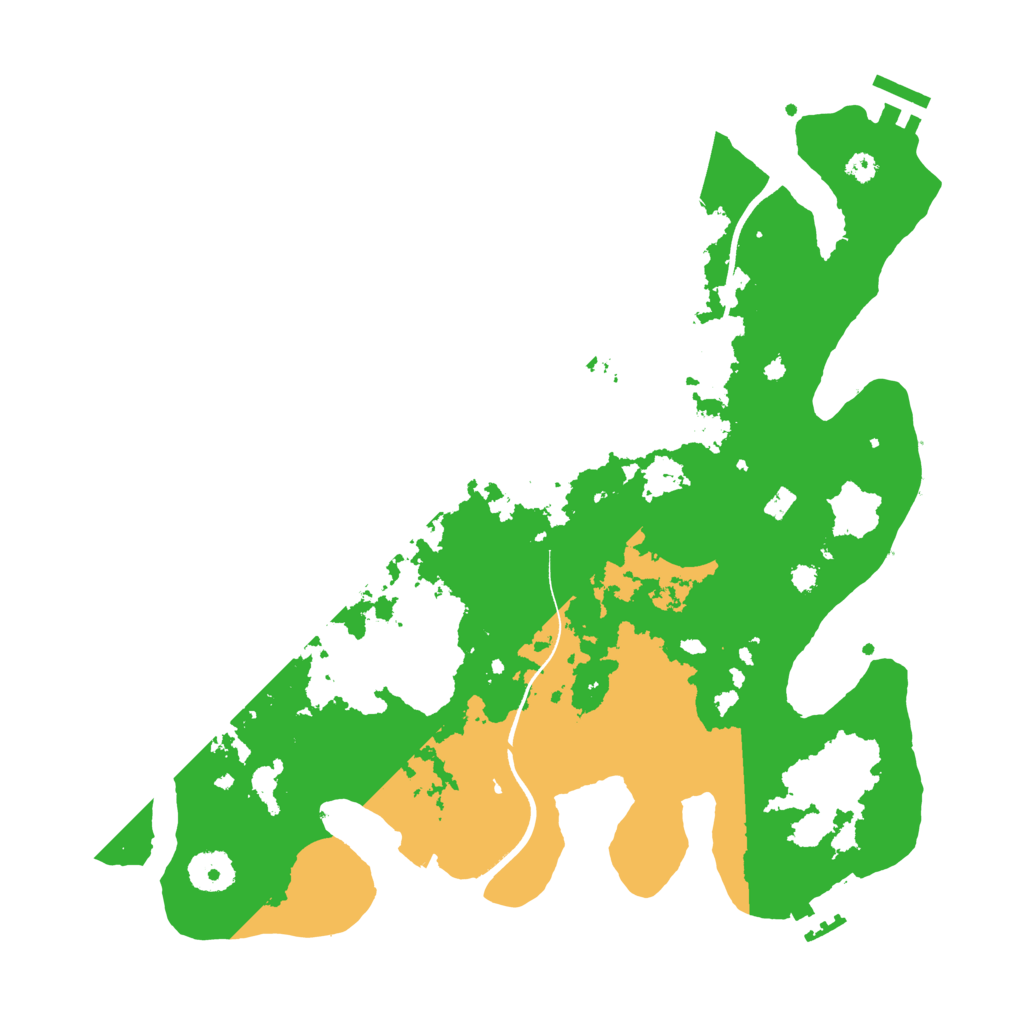 Biome Rust Map: Procedural Map, Size: 3501, Seed: 150989644