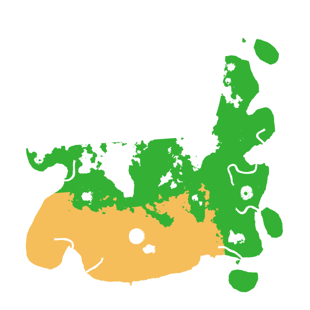 Biome Rust Map: Procedural Map, Size: 3500, Seed: 2017508412