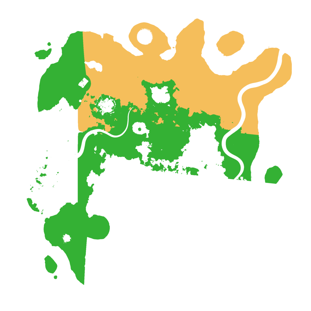 Biome Rust Map: Procedural Map, Size: 3500, Seed: 6213