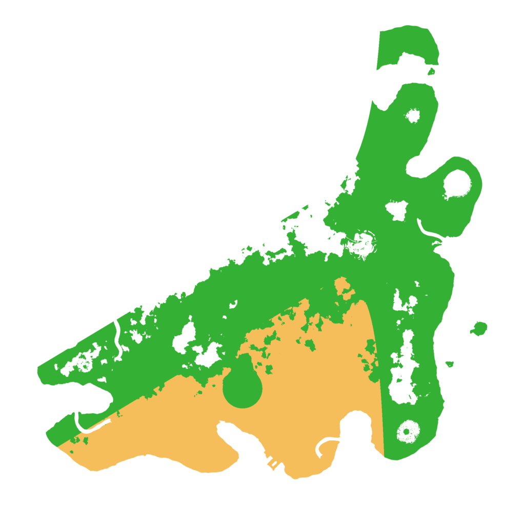 Biome Rust Map: Procedural Map, Size: 3500, Seed: 27945