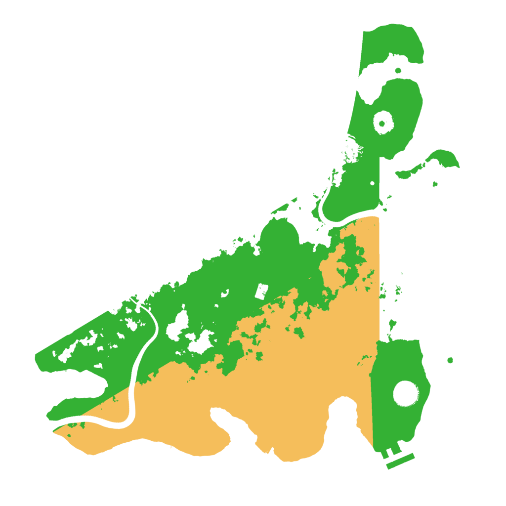 Biome Rust Map: Procedural Map, Size: 3500, Seed: 27945